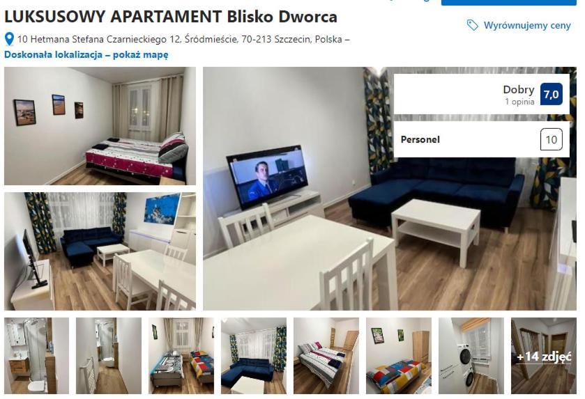 Luksusowy Apartament Przy Dworcu Στσέτσιν Εξωτερικό φωτογραφία