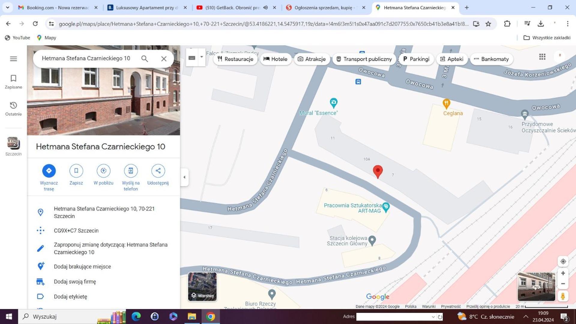 Luksusowy Apartament Przy Dworcu Στσέτσιν Εξωτερικό φωτογραφία